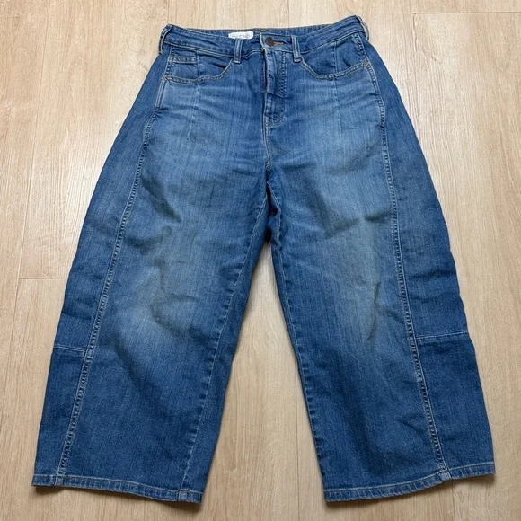 Anthropologie Pilcro Barell Wide Leg Stretch, SIZE 28 - Picture 2 of 9